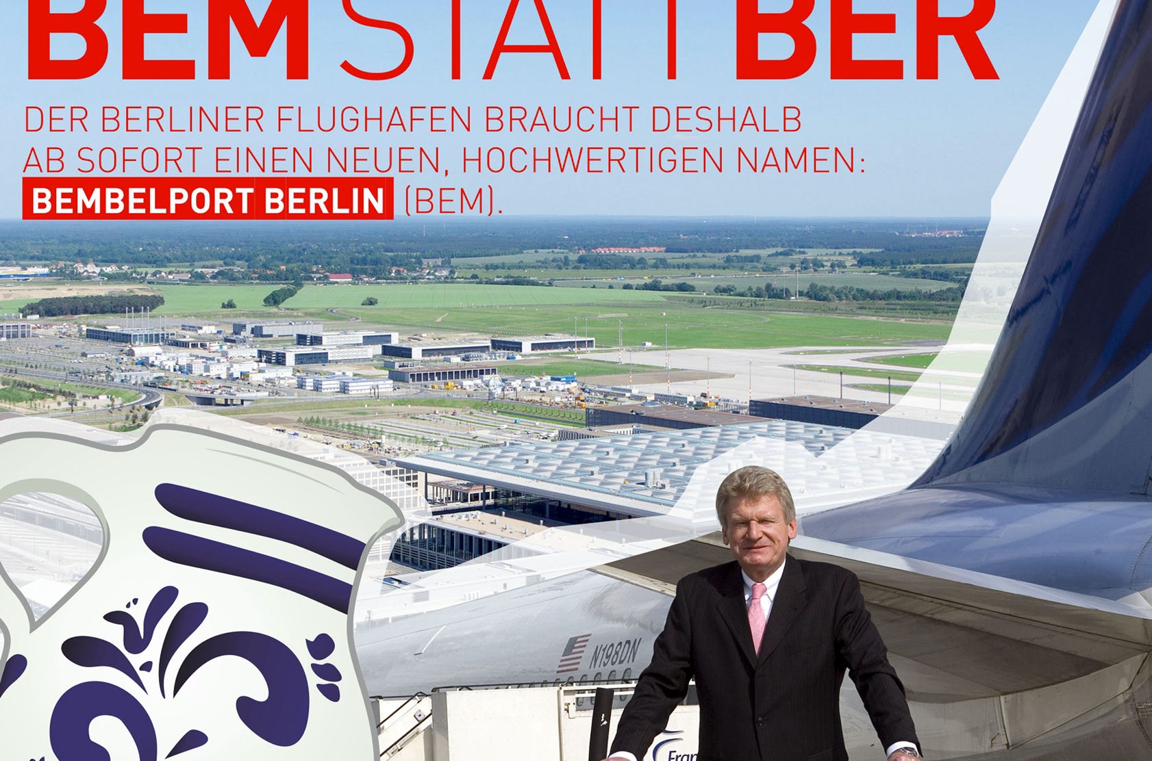 Support Flyer für den Standort Flughafen Frankfurt