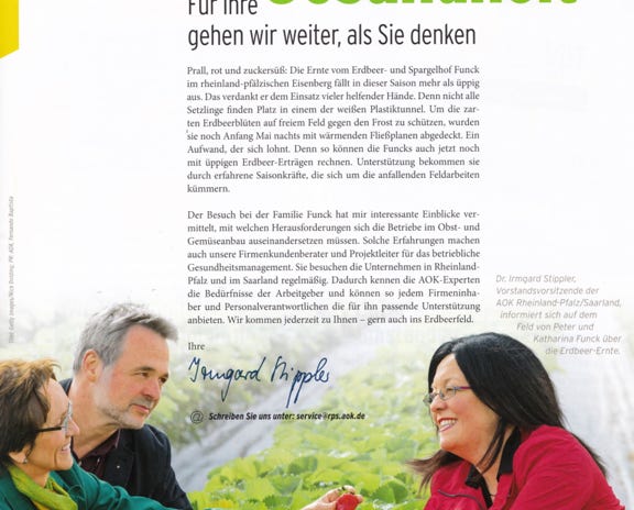 Gesundheits-Zeitschrift der AOK Rheinland-Pfalz